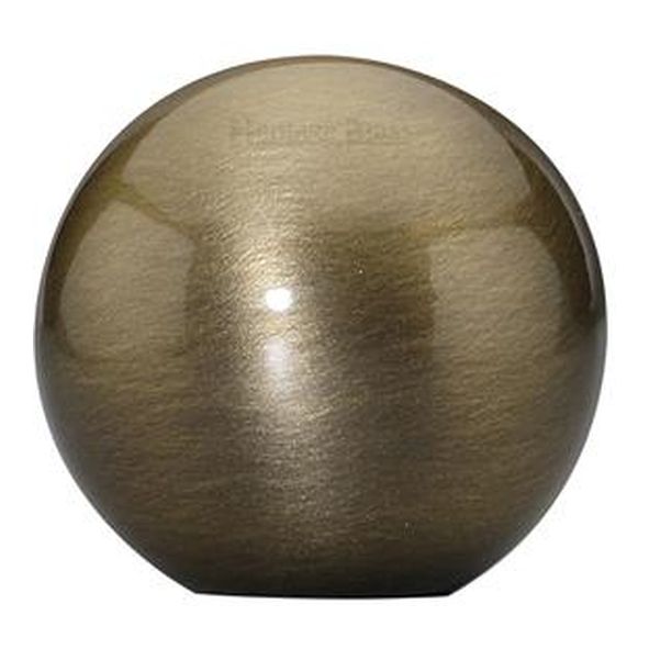 C3627-AT  25 x 12 x 24mm  Antique Brass  Heritage Brass Globe Cabinet Knob
