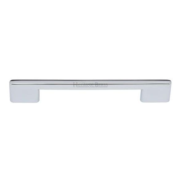 C3681 160-PC  160 x 195 x 8 x 30mm  Polished Chrome  Heritage Brass Slim Metro Cabinet Pull Handle