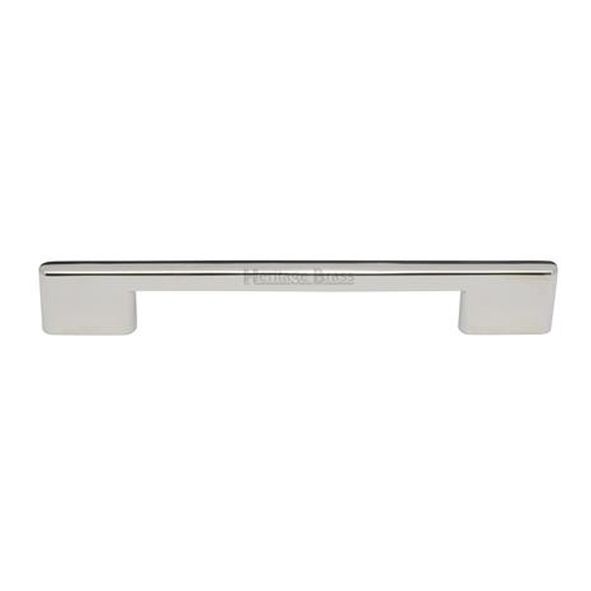 C3681 160-PNF  160 x 195 x 8 x 30mm  Polished Nickel  Heritage Brass Slim Metro Cabinet Pull Handle