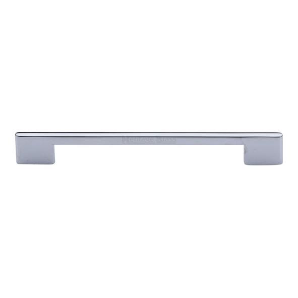 C3681 192-PC • 192 x 238 x 8 x 30mm • Polished Chrome • Heritage Brass Slim Metro Cabinet Pull Handle