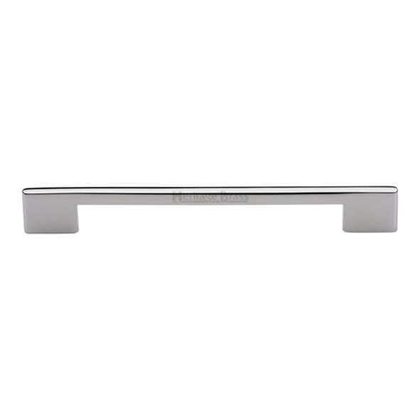 C3681 192-PNF  192 x 238 x 8 x 30mm  Polished Nickel  Heritage Brass Slim Metro Cabinet Pull Handle