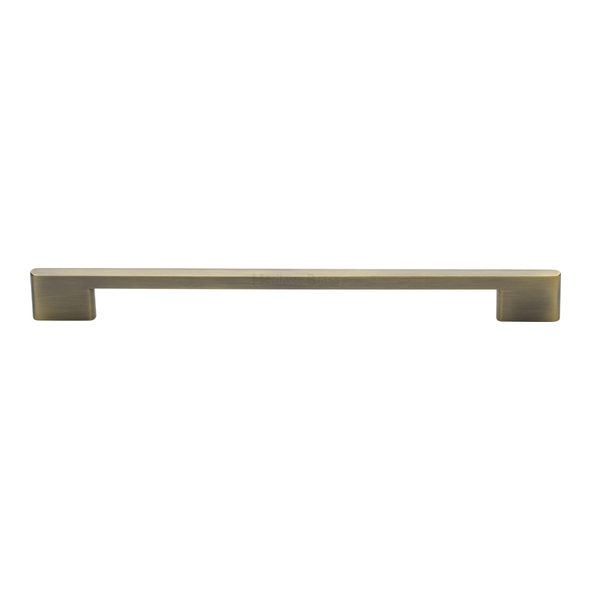 C3681 256-AT  256 x 289 x 8 x 30mm  Antique Brass  Heritage Brass Slim Metro Cabinet Pull Handle