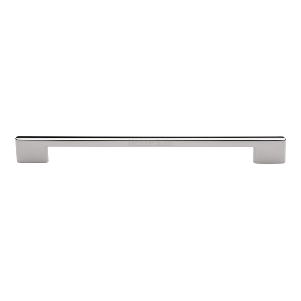 C3681 256-PNF  256 x 289 x 8 x 30mm  Polished Nickel  Heritage Brass Slim Metro Cabinet Pull Handle