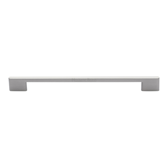 C3681 256-SN • 256 x 289 x 8 x 30mm • Satin Nickel • Heritage Brass Slim Metro Cabinet Pull Handle