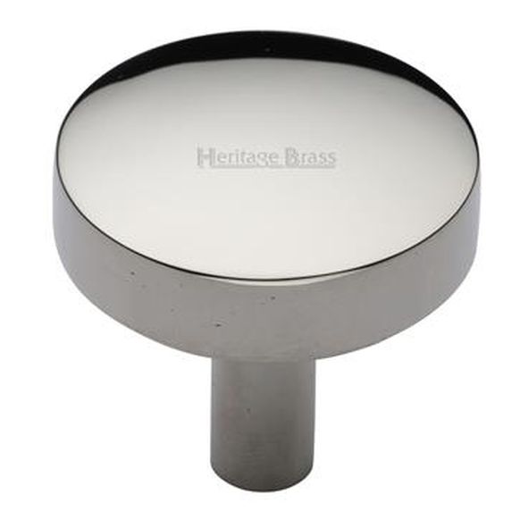 C3875 32-PNF  32 x 8 x 32mm  Polished Nickel  Heritage Brass Domed Disc Cabinet Knob