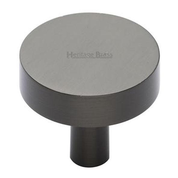 C3880 32-MB • 32 x 9 x 29mm • Matt Bronze • Heritage Brass Plain Disc Cabinet Knob