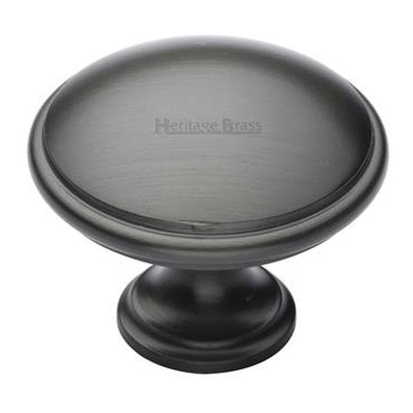 C3950 38-MB • 38 x 19 x 30mm • Matt Bronze • Heritage Brass Domed With Base Cabinet Knob