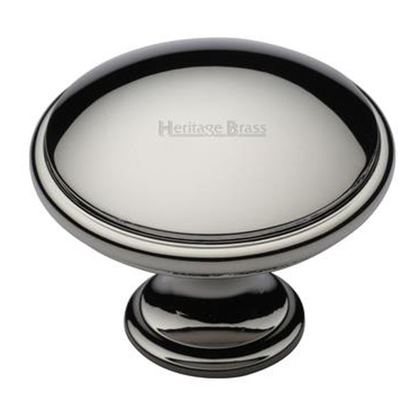 C3950 38-PNF  38 x 19 x 30mm  Polished Nickel  Heritage Brass Domed With Base Cabinet Knob