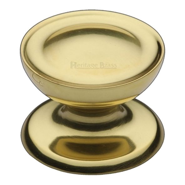 C4386 32-PB  32 x 32 x 24mm  Polished Brass  Heritage Brass Surrey Cabinet Knob