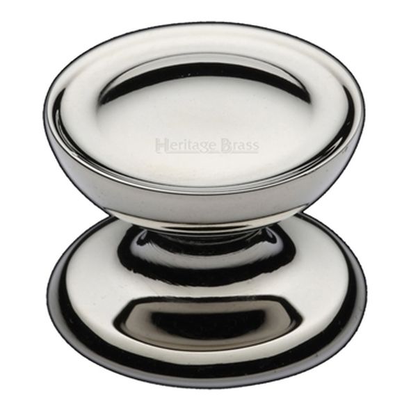 C4386 32-PNF • 32 x 32 x 24mm • Polished Nickel • Heritage Brass Surrey Cabinet Knob