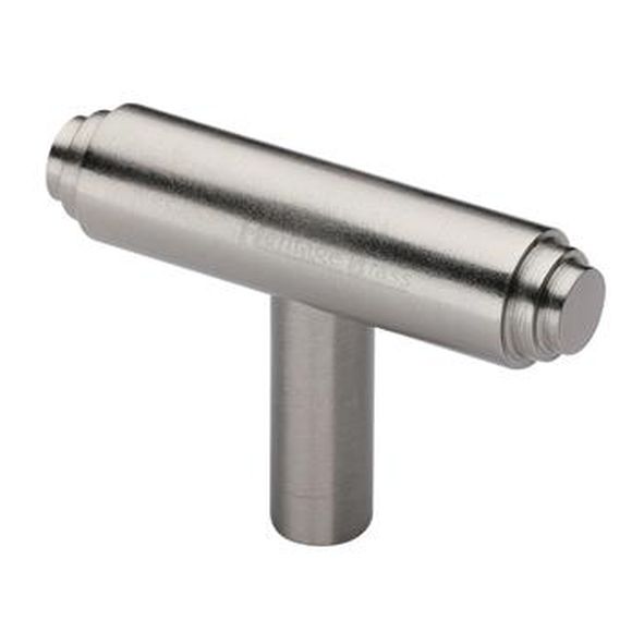 C4445-SN • 45 x 11 x 08 x 30mm • Satin Nickel • Heritage Brass Stepped T-Bar Cabinet Knob