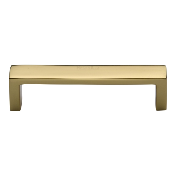 C4520 101-PB  101 x 110 x 28mm  Polished Brass  Heritage Brass Wide Metro Cabinet Pull Handle