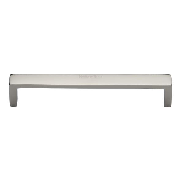 C4520 160-PNF  160 x 168 x 28mm  Polished Nickel  Heritage Brass Wide Metro Cabinet Pull Handle