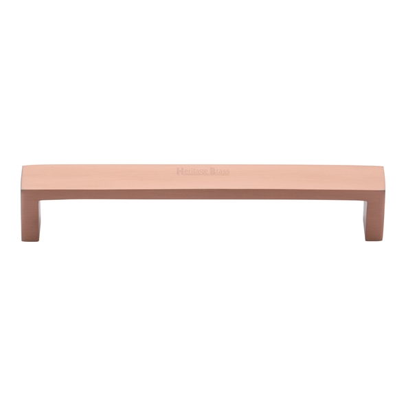 C4520 160-SRG  160 x 168 x 28mm  Satin Rose Gold  Heritage Brass Wide Metro Cabinet Pull Handle