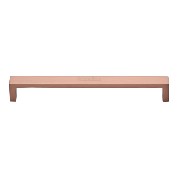 C4520 192-SRG  192 x 200 x 28mm  Satin Rose Gold  Heritage Brass Wide Metro Cabinet Pull Handle