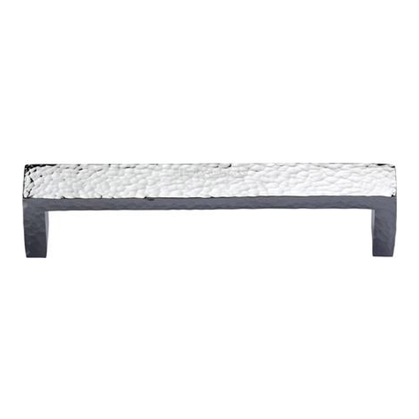 C4525-160-PC � 160 x 168 x 28mm � Polished Chrome � Heritage Brass Wide Metro Hammered Cabinet Pull Handle