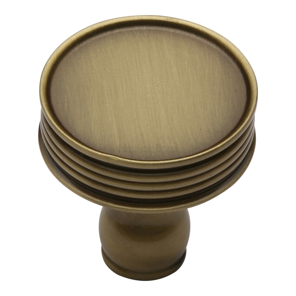 C4547-AT • 32 x 12 x 32mm • Antique Brass • Heritage Brass Venetian Cabinet Knob