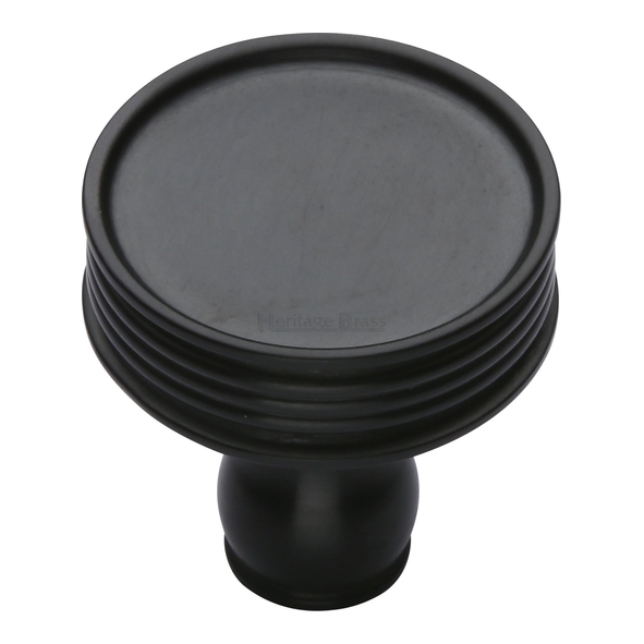 C4547-BKMT • 32 x 12 x 32mm • Matt Black • Heritage Brass Venetian Cabinet Knob