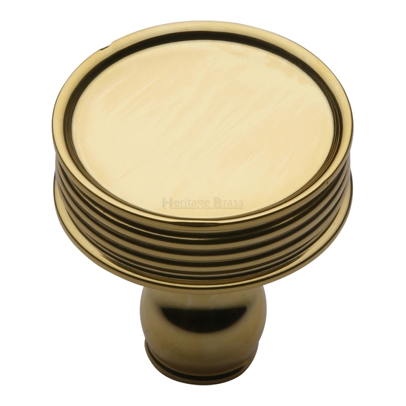 C4547-PB • 32 x 12 x 32mm • Polished Brass • Heritage Brass Venetian Cabinet Knob