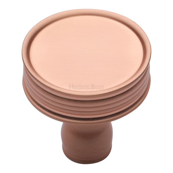 C4547-SRG • 32 x 12 x 32mm • Satin Rose Gold • Heritage Brass Venetian Cabinet Knob