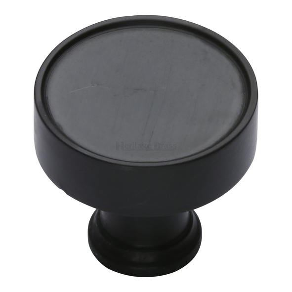 C4549-BKMT • 32 x 16 x 29mm • Matt Black • Heritage Brass Florence Cabinet Knob