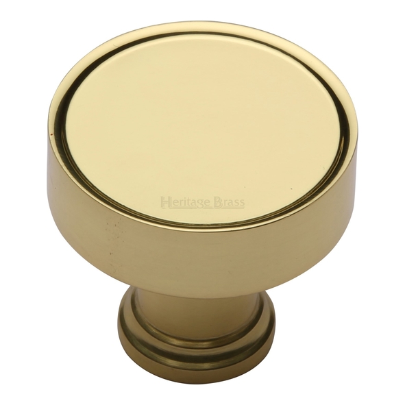 C4549-PB  32 x 16 x 29mm  Polished Brass  Heritage Brass Florence Cabinet Knob