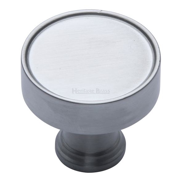 C4549-SC • 32 x 16 x 29mm • Satin Chrome • Heritage Brass Florence Cabinet Knob