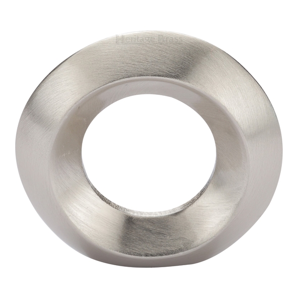 C4553-SN • 40 x 20 x 38mm • Satin Nickel • Heritage Brass Ring Design Cabinet Knob