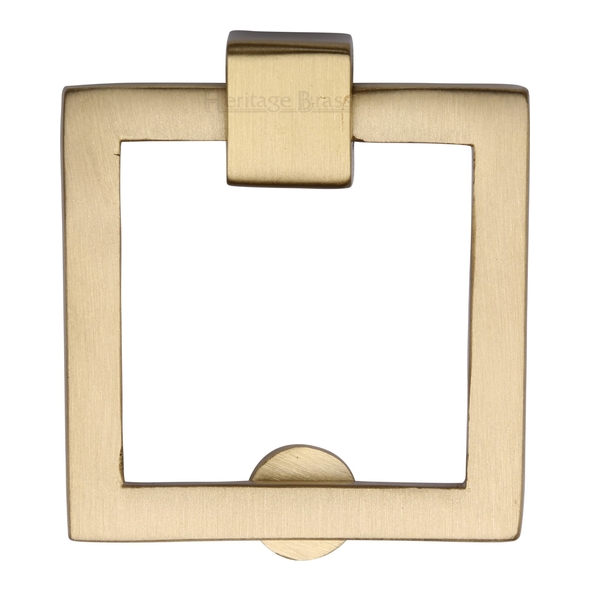 C6311-SB • 50 x 50mm • Satin Brass • Heritage Brass Modern Square Cabinet Drop Handle