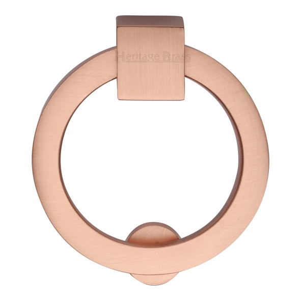 C6321-SRG • 50mm Ø • Satin Rose Gold • Heritage Brass Modern Round Cabinet Drop Handle