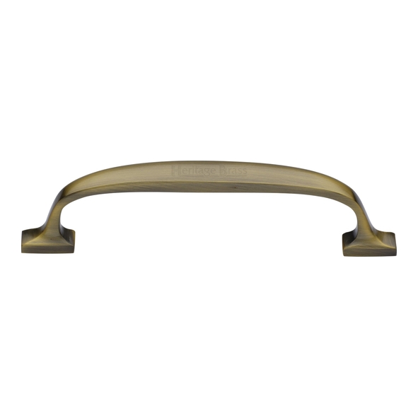 C7213 128-AT  128 x 152 x 35mm  Antique Brass  Heritage Brass Durham Cabinet Pull Handle