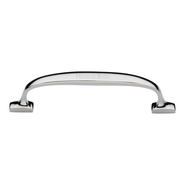 C7213 128-PNF  128 x 152 x 35mm  Polished Nickel  Heritage Brass Durham Cabinet Pull Handle