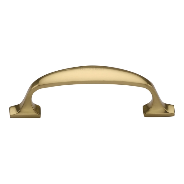 C7213 76-PB  076 x 099 x 31mm  Polished Brass  Heritage Brass Durham Cabinet Pull Handle