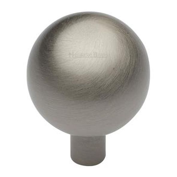 C8323 22-SN • 22 x 6 x 32mm • Satin Nickel • Heritage Brass Sphere Cabinet Knob