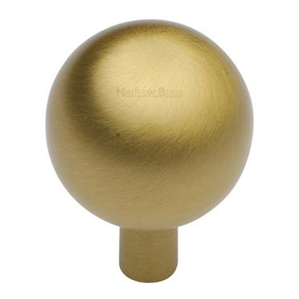 C8323 28-SB  28 x 8 x 38mm  Satin Brass  Heritage Brass Sphere Cabinet Knob