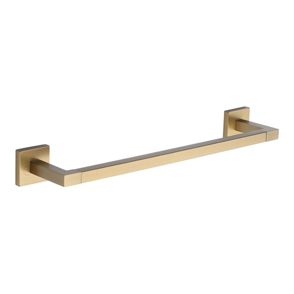 CHE-TOWEL-45-SB � Satin Brass � Heritage Brass Chelsea 450mm Towel Rail