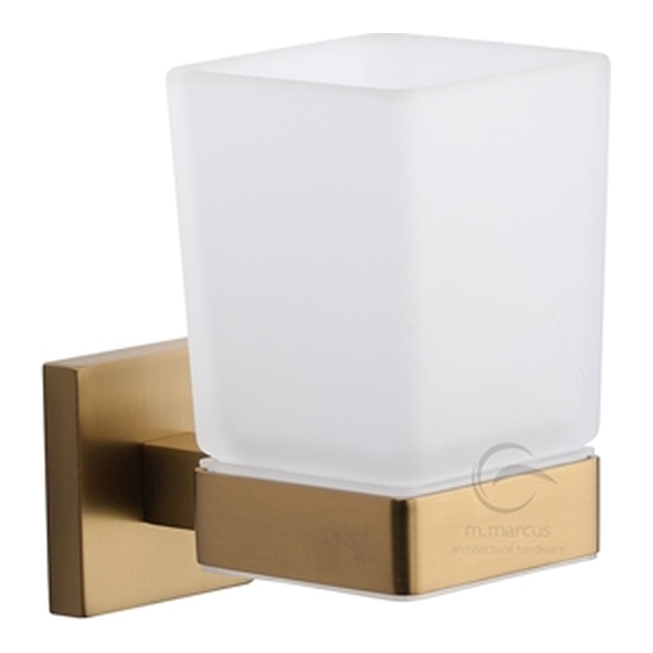 CHE-TUMBLER-SB � Satin Brass � Heritage Brass Chelsea Toothbrush Holder