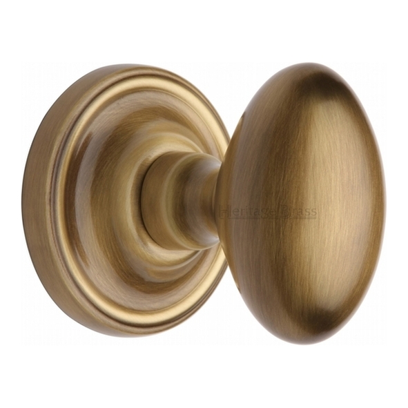 CHE7373-AT  Antique Brass  Heritage Brass Chelsea Mortice Knobs On Concealed Fix Roses