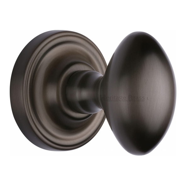 CHE7373-MB • Matt Bronze • Heritage Brass Chelsea Mortice Knobs On Concealed Fix Roses