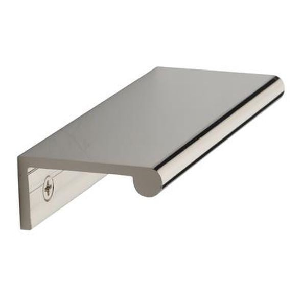 EPR100-40-PNF • 100 x 40 x 3.0mm • Polished Nickel • Heritage Brass Angled Heavy Finger Pull