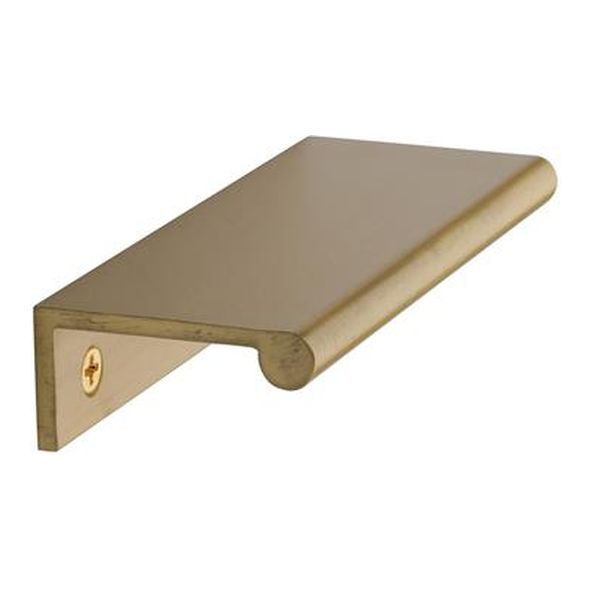 EPR100-40-SB • 100 x 40 x 3.0mm • Satin Brass • Heritage Brass Angled Heavy Finger Pull