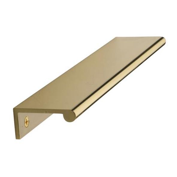 EPR200-40-PB  200 x 40 x 3.0mm  Polished Brass  Heritage Brass Angled Heavy Finger Pull