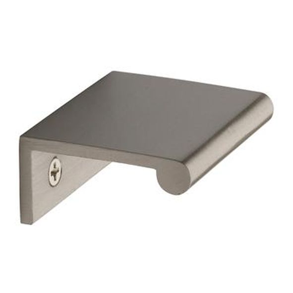 EPR50-40-SN • 50 x 40 x 3.0mm • Satin Nickel • Heritage Brass Angled Heavy Finger Pull