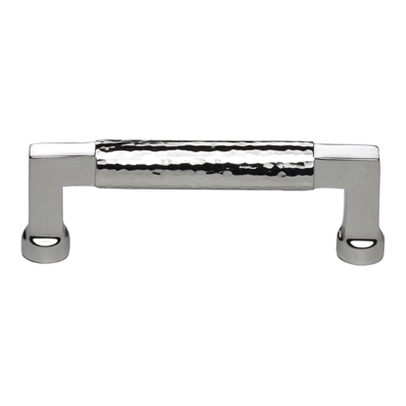HAM0312-101-PC � 101 x 117 x 40mm � Polished Chrome � Heritage Brass Bauhaus Hammered Cabinet Pull Handle