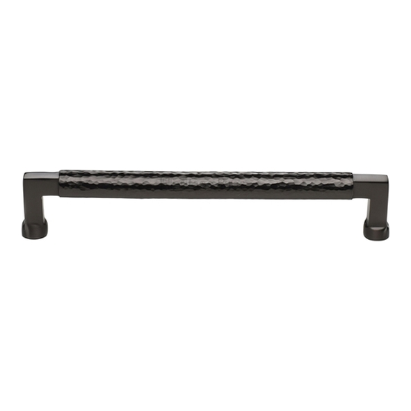 HAM0312-203-MB � 203 x 219 x 40mm � Matt Bronze � Heritage Brass Bauhaus Hammered Cabinet Pull Handle