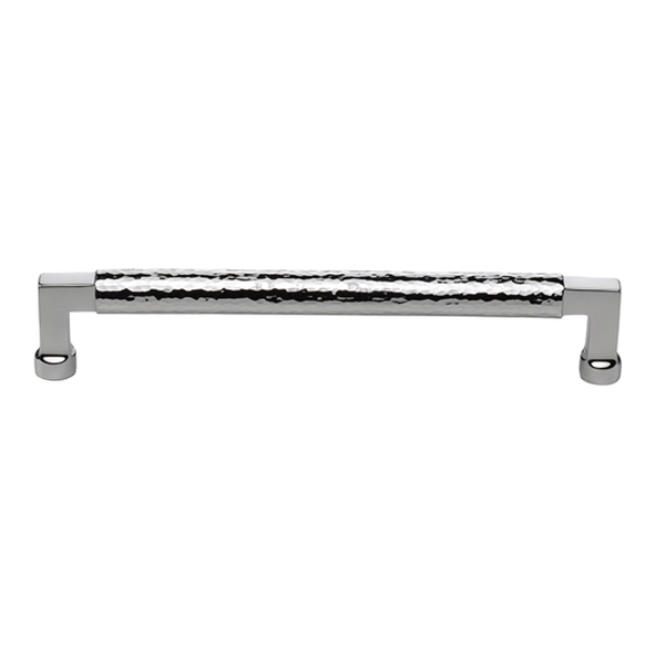 HAM0312-203-PC � 203 x 219 x 40mm � Polished Chrome � Heritage Brass Bauhaus Hammered Cabinet Pull Handle