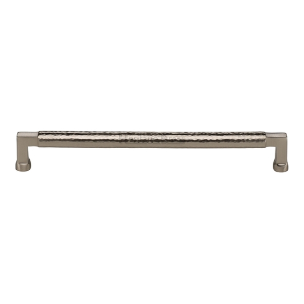 HAM0312-254-SN � 254 x 270 x 40mm � Satin Nickel � Heritage Brass Bauhaus Hammered Cabinet Pull Handle