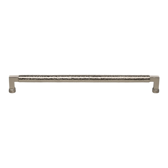 HAM0312-320-SN � 320 x 336 x 40mm � Satin Nickel � Heritage Brass Bauhaus Hammered Cabinet Pull Handle