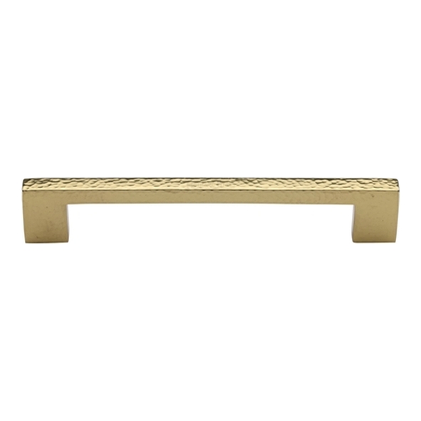 HAM0337-160-PB � 160 x 180 x 30mm � Polished Brass � Heritage Brass Metro Hammered Cabinet Pull Handle