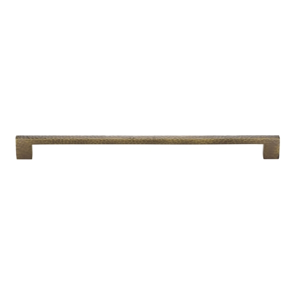 HAM0337-320-AT � 320 x 340 x 30mm � Antique Brass � Heritage Brass Metro Hammered Cabinet Pull Handle